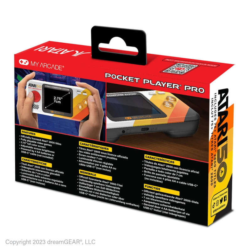Atari Portable Gaming System Pocket Player Pro 3