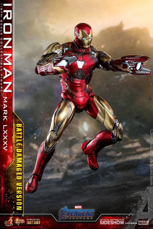Avengers: Endgame Movie Masterpiece Diecast Action Figure 1/6 Iron Man Mark LXXXV (Battle Damaged Ve 9
