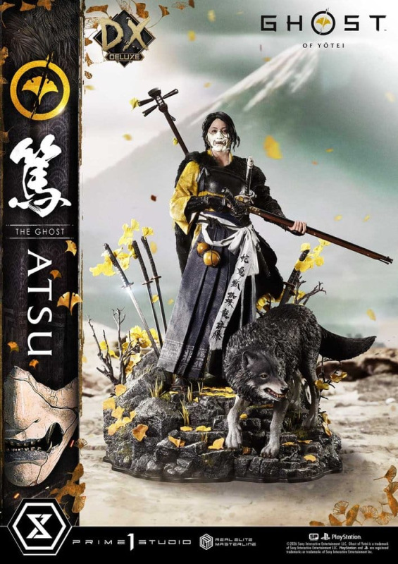Ghost of Yotei Real Elite Masterline Statue 1/4 Atsu DX Bonus Version 59 cm 5