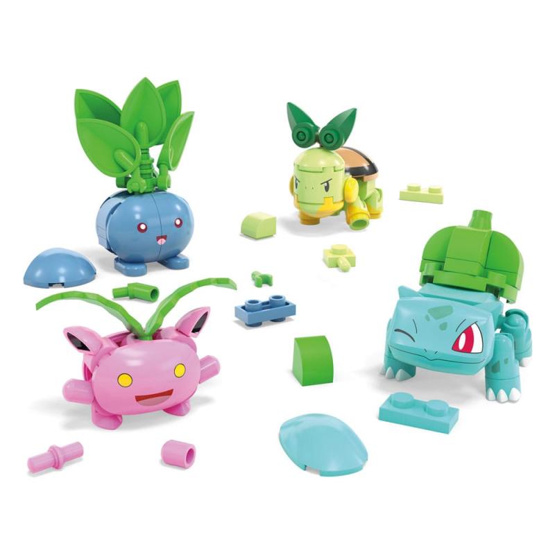 Pokémon MEGA Construction Set Grass-Type Trainer Team Building Toy Kit