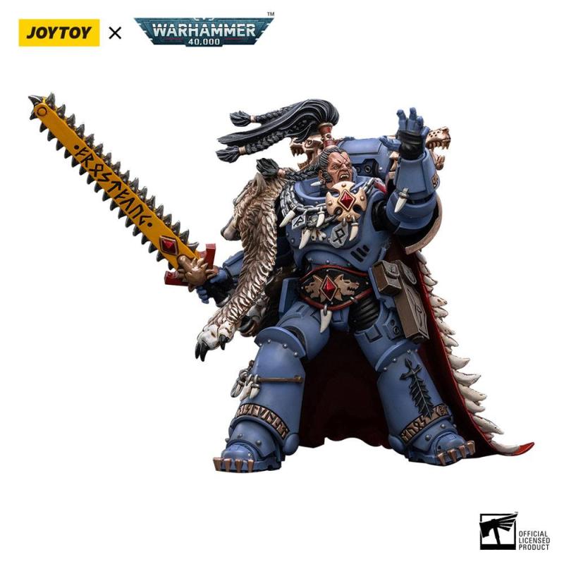 Warhammer 40k Action Figure 1/18 Space Wolves Ragnar Blackmane 13 cm 13