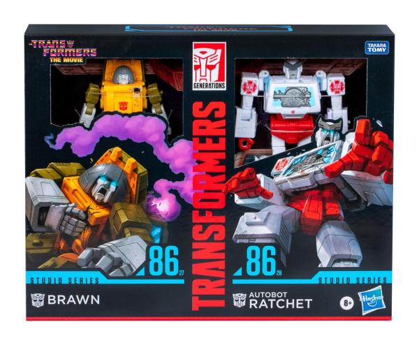 The Transformers: The Movie Studio Series Deluxe Class Action Figure 2-Pack Brawn & Autobot Ratchet