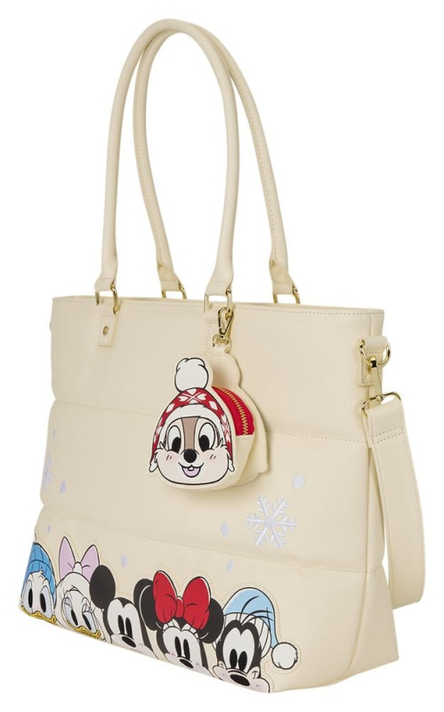 Mickey & Minnie by Loungefly Canvas Tote Bag Puff Quilt 2