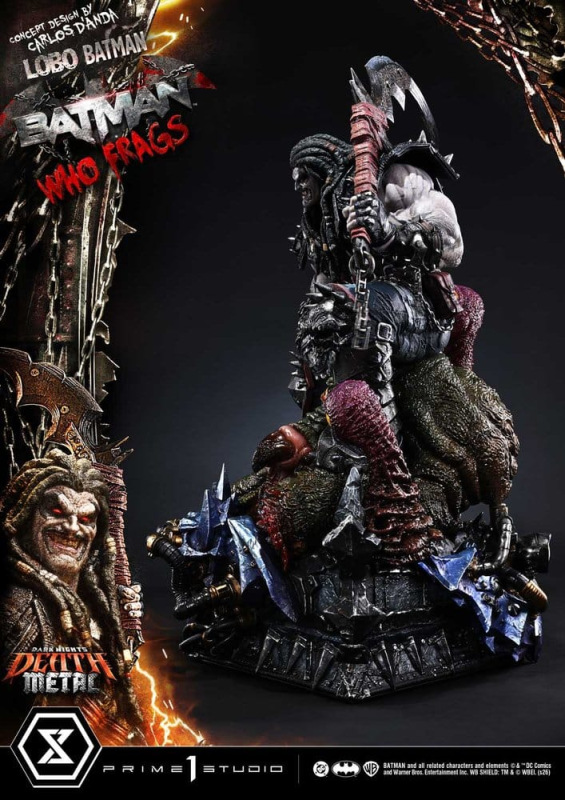 Dark Nights: Death Metal Museum Masterline Statue 1/3 Lobo Batman: Batman Who Frags 81 cm 5