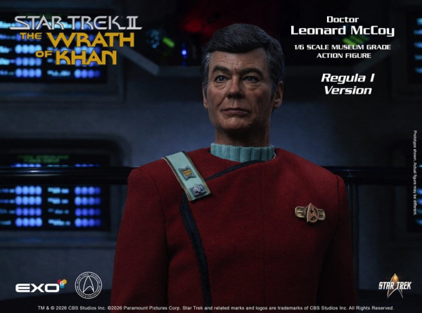 Star Trek II: The Wrath of Khan Action Figure 1/6 Dr. Leonard McCoy Regula I Version 30 cm 9