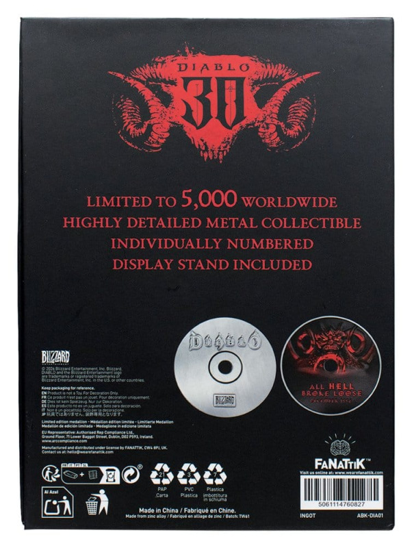 Diablo Replica 30th Anniversary CD-ROM Limited Edition 11 cm 8