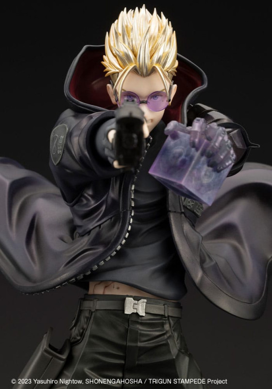 Trigun Stampede ARTFXJ Statue 1/8 Vash the Stampede The Gunman in Black Ver. 22 cm 7