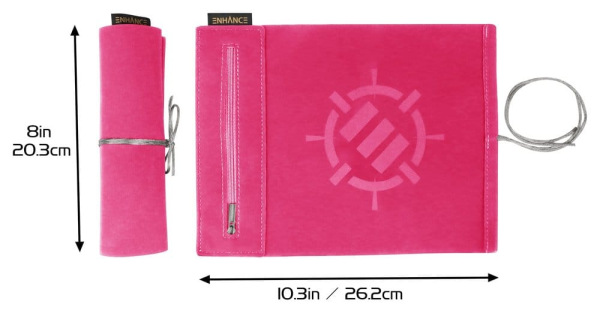 Enhance Tabletop Accessories Roll on a Scroll Dice and Rolling Mat Pink 1
