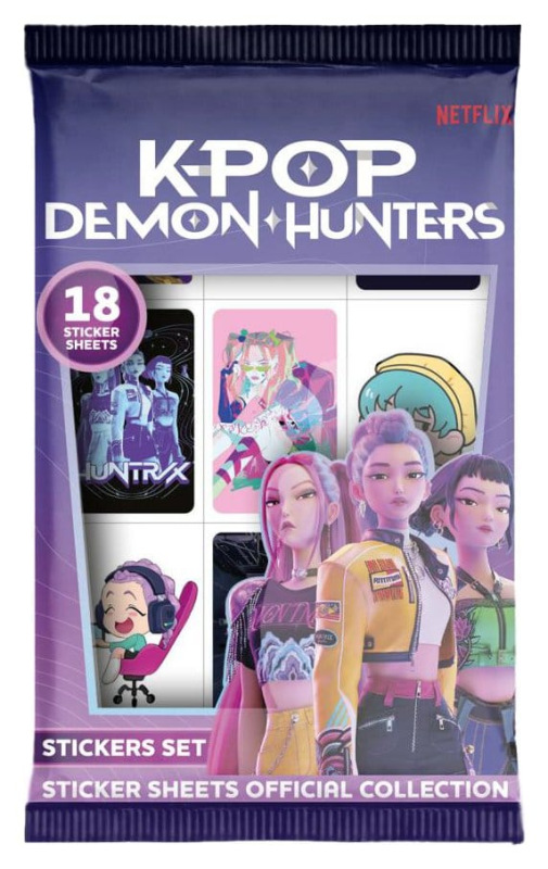 KPop Demon Hunters Sticker Sheets Display Box (18) 1