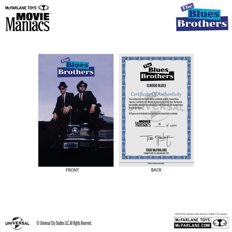 The Blues Brothers Movie Maniacs PVC Statue 2-Pack Jake & Elwood Blues (Gold Label) 15 cm