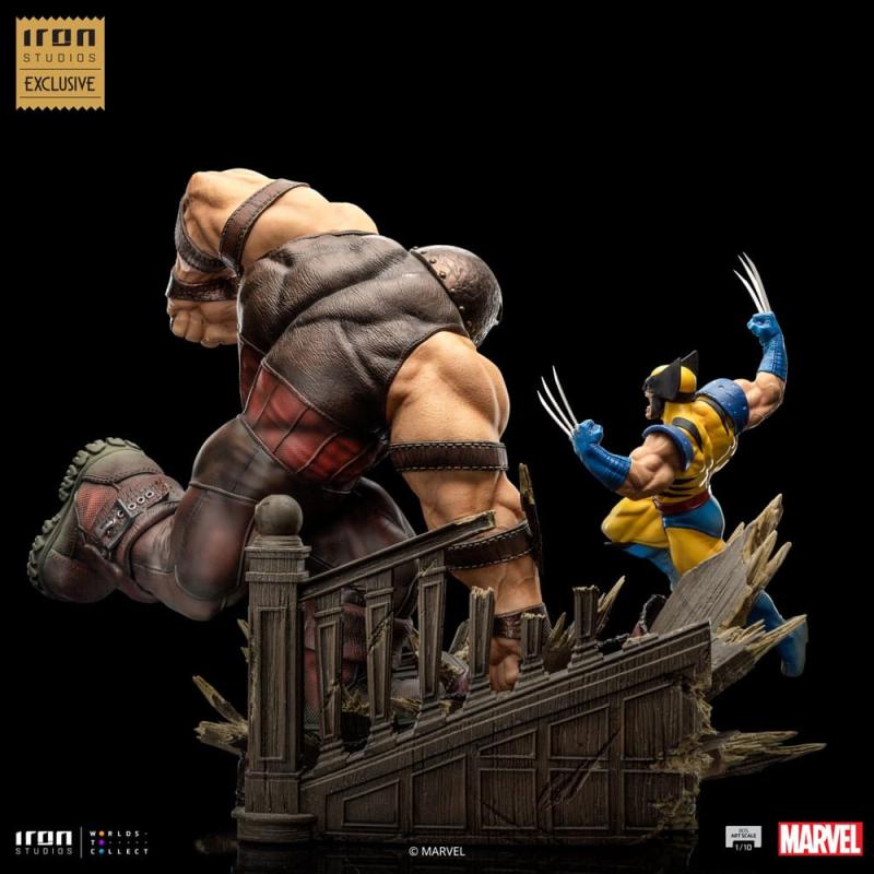 Marvel BDS Art Scale Statue 1/10 Wolverine vs Juggernaut heo EU Exclusive 30 cm