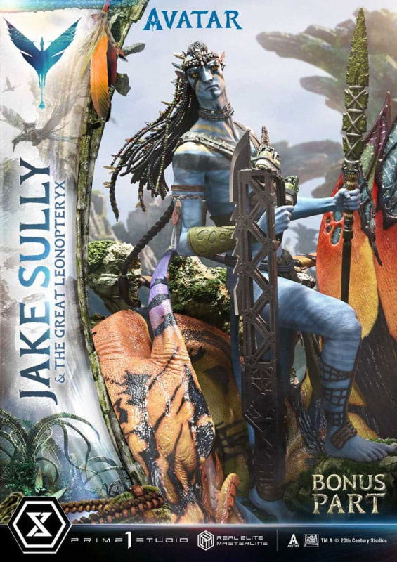 Avatar (Film) Real Elite Masterline Series Statue 1/4 Jake Sully & The Great Leonopteryx Deluxe Bonu 8