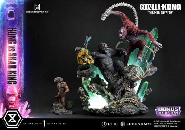 Godzilla x Kong: The New Empire Ultimate Diorama Masterline Series Statue Kong vs Skar King Bonus Ve 11