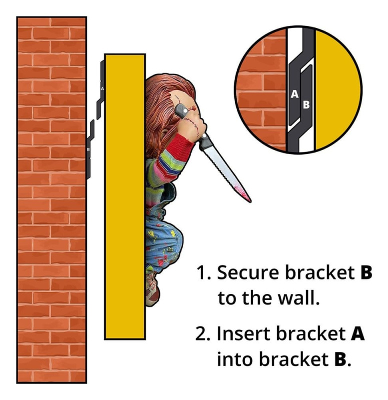 Chucky (Child´s Play) Wall Sculpture 1/2 Bride of Chucky 22 x 23 x 38 cm 1