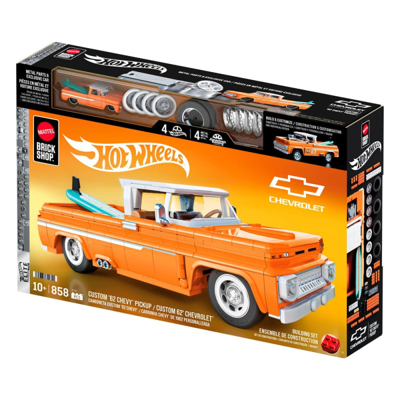 Mattel Brick Shop Hot Wheels Elite Series Building Set 1/16 Custom '62 Chevy Pickup 5