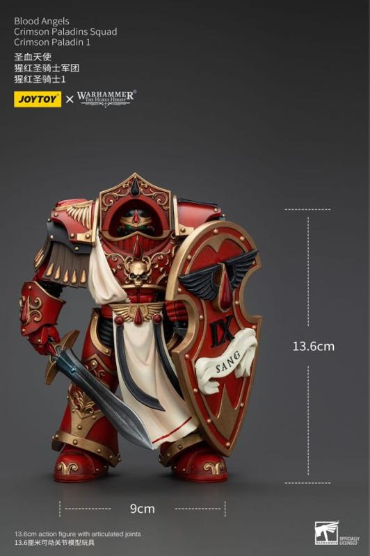 Warhammer The Horus Heresy Action Figure 1/18 Blood Angels Crimson Paladins Squad Crimson Paladin 1