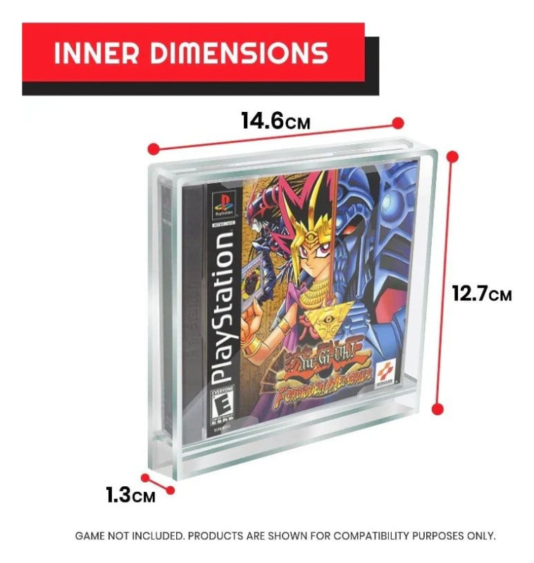 Acrylic Case 2-Pack for PlayStation 1 2