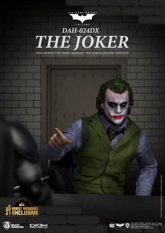 Batman The Dark Knight Dynamic 8ction Heroes Action Figure 1/9 The Joker Deluxe Version 21 cm