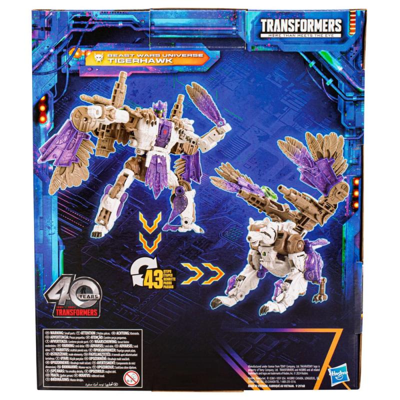 Transformers Generations Legacy United Leader Class Action Figure Beast Wars Universe Tigerhawk 19 c