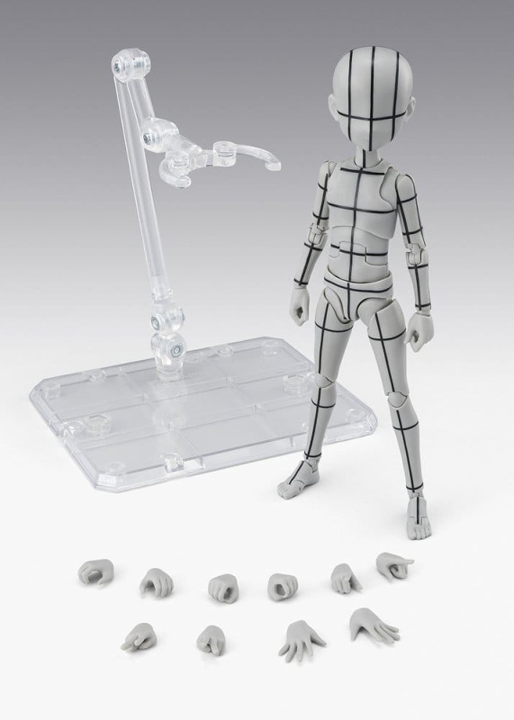 S.H.Figuarts Action Figure Body-Kun -Ken Sugimori- Edition -Wireframe- (Gray Color Ver.) 13 cm 6