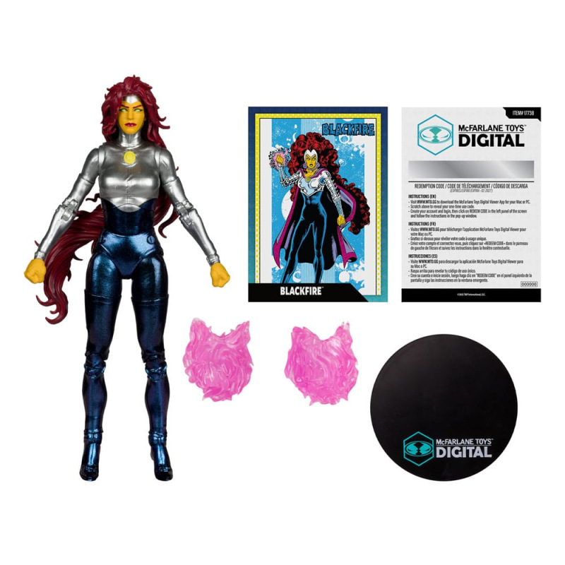 DC Direct McFarlane Toys Digital Action Figure Blackfire (The New Teen Titans) 18 cm 2