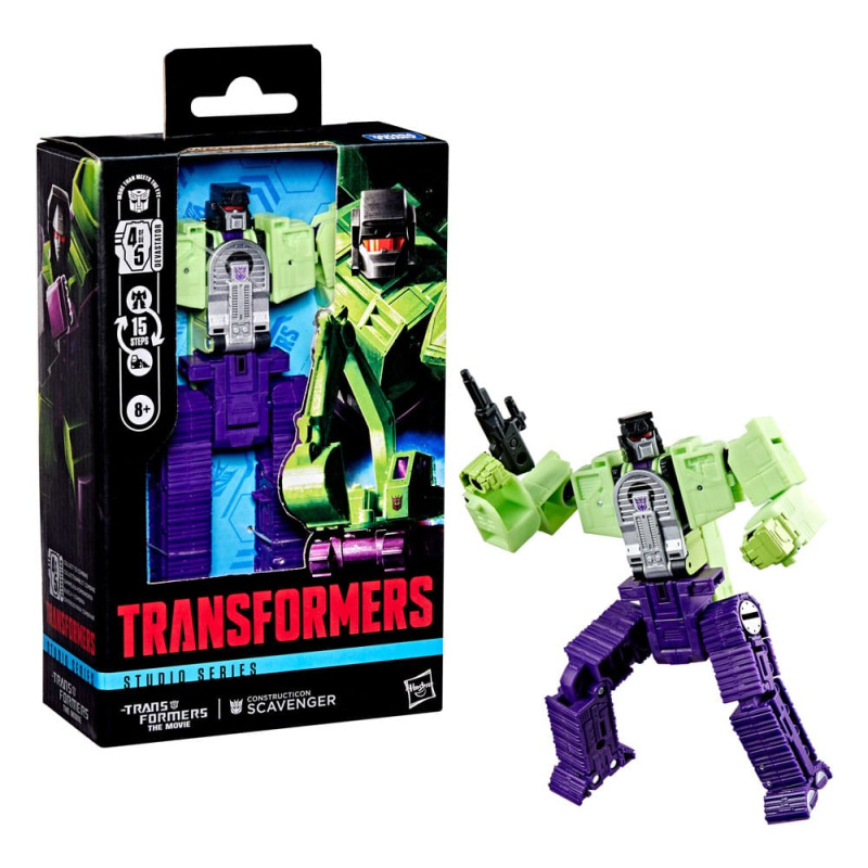 The Transformers: The Movie Studio Series Deluxe Class Action Figure Constructicon Scavenger 11 cm 2