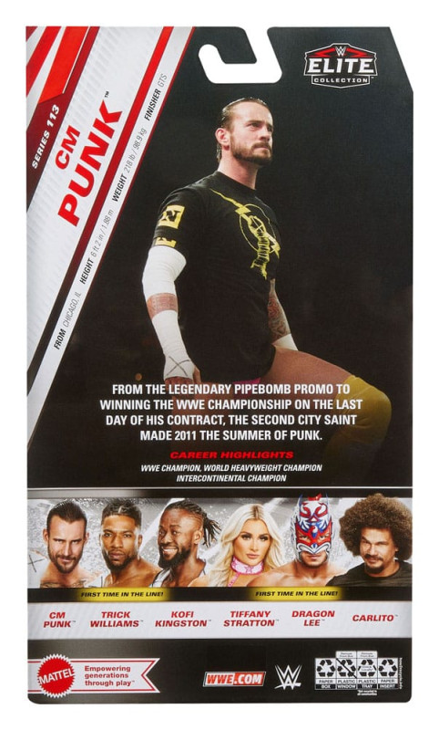 WWE Elite Collection Action Figure CM Punk 15 cm 2