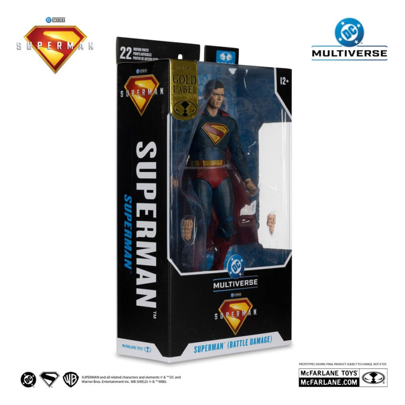 Superman (2025) DC Multiverse Action Figure Superman (Battle Damaged) (Gold Label) 18 cm 8