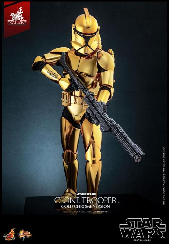 Star Wars Action Figure 1/6 Clone Trooper (Gold Chrome Version) Exclusive 30 cm 8