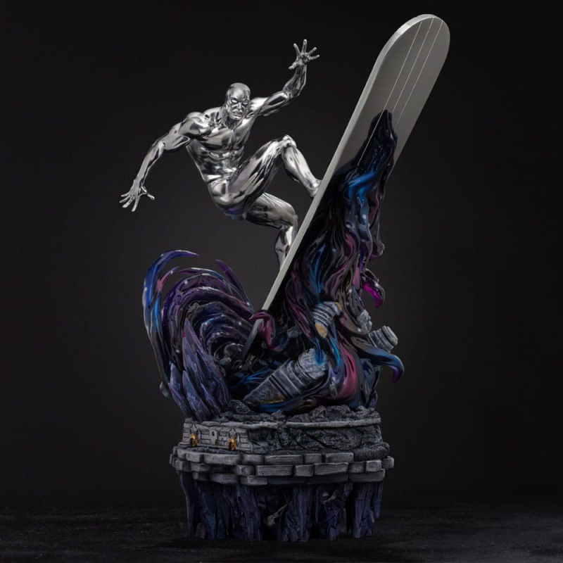 Marvel Comics Infinity Gauntlet Diorama Art Scale Statue 1/10 Silver Surfer Deluxe 36 cm 1