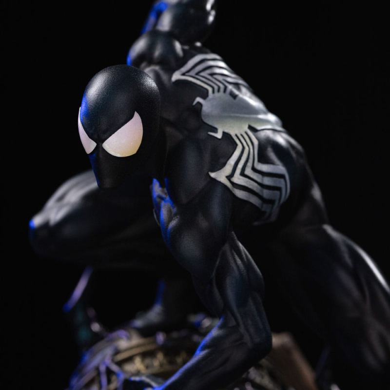 Marvel BDS Art Scale Statue 1/10 Spider-Man Black Costume 20 cm 4