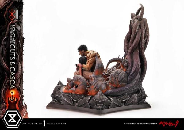 Berserk Ultimate Legacy Art Kentaro Miura Statue 1/4 Guts & Casca Bonus Version 72 cm