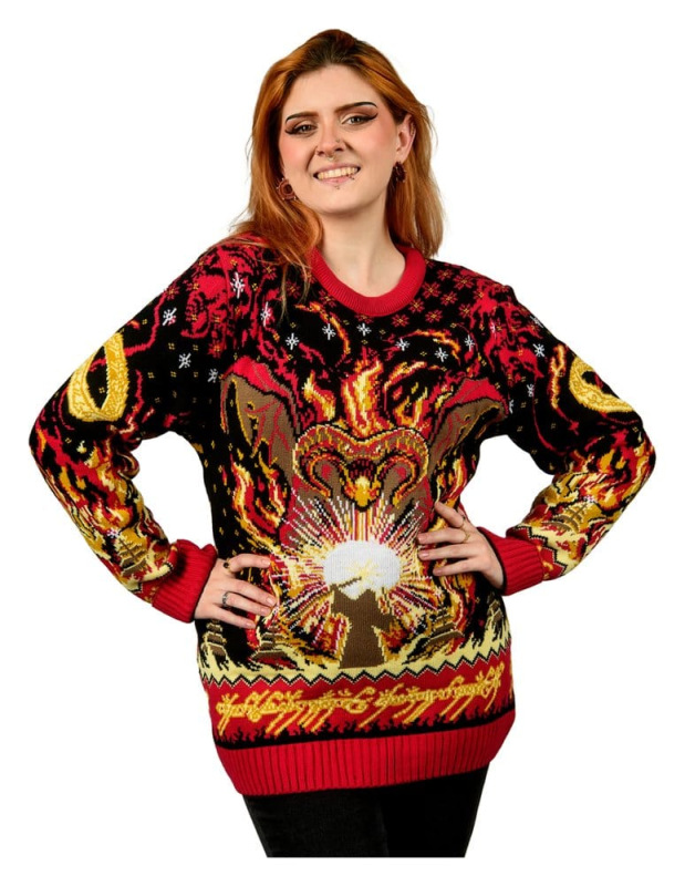 Lord of the Rings Christmas Sweater Balrog Size L 3