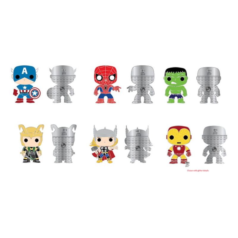 Marvel Loungefly POP! Enamel Pins Group 3 cm Assortment (12)