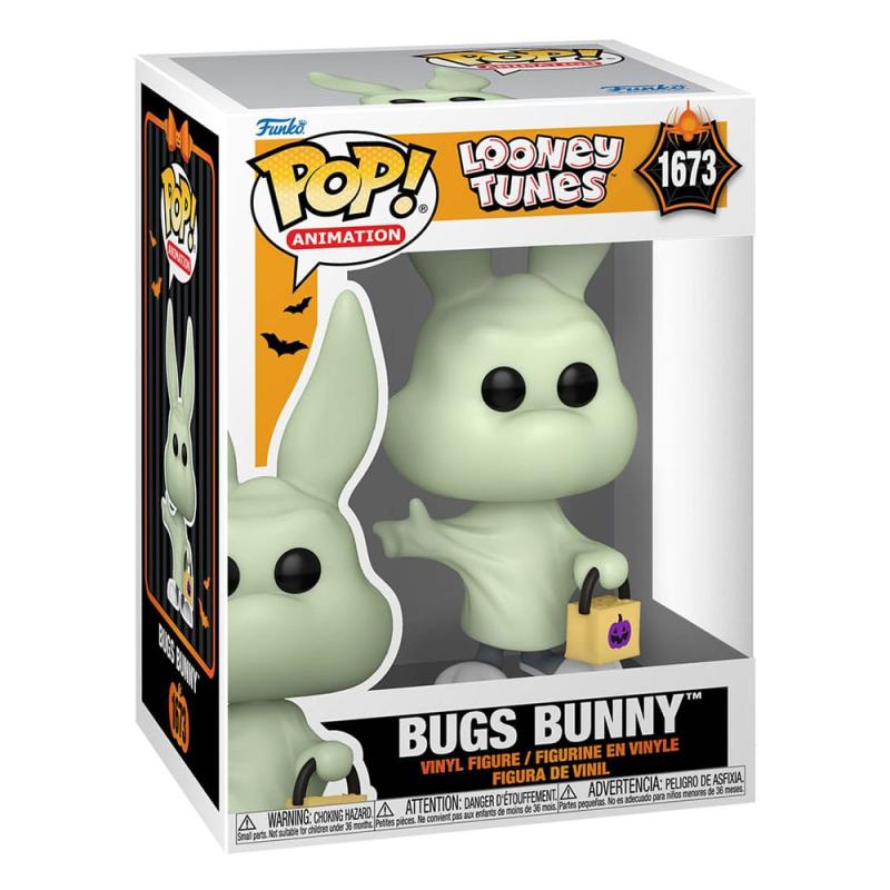 Looney Tunes POP! Television Vinyl Figure Halloween Bugs Bunny(Ghost) 9 cm