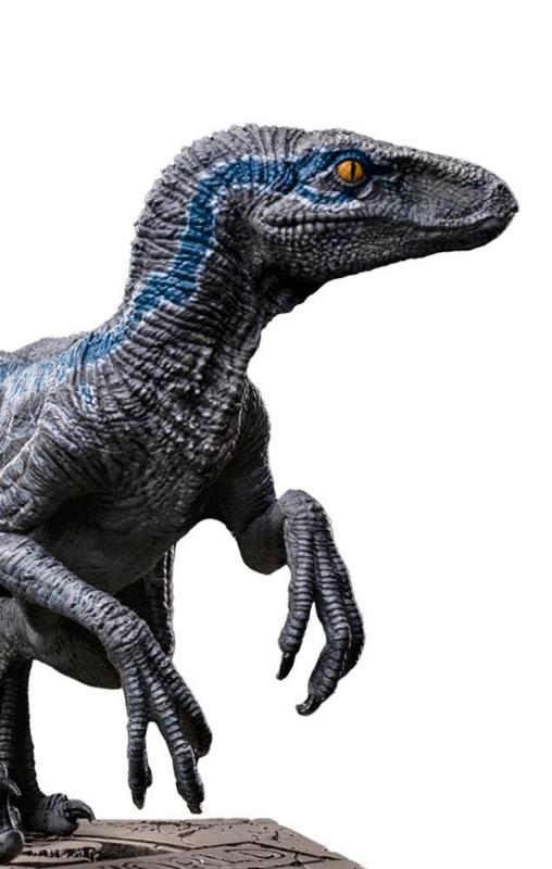 Jurassic World Icons Statue Velociraptor B Blue 7 cm 11