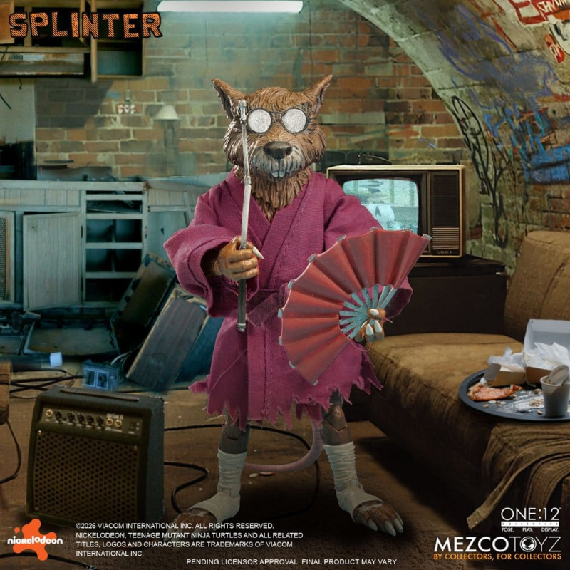 Teenage Mutant Ninja Turtles One:12 Collective Action Figure 1/12 Splinter 17 cm 3