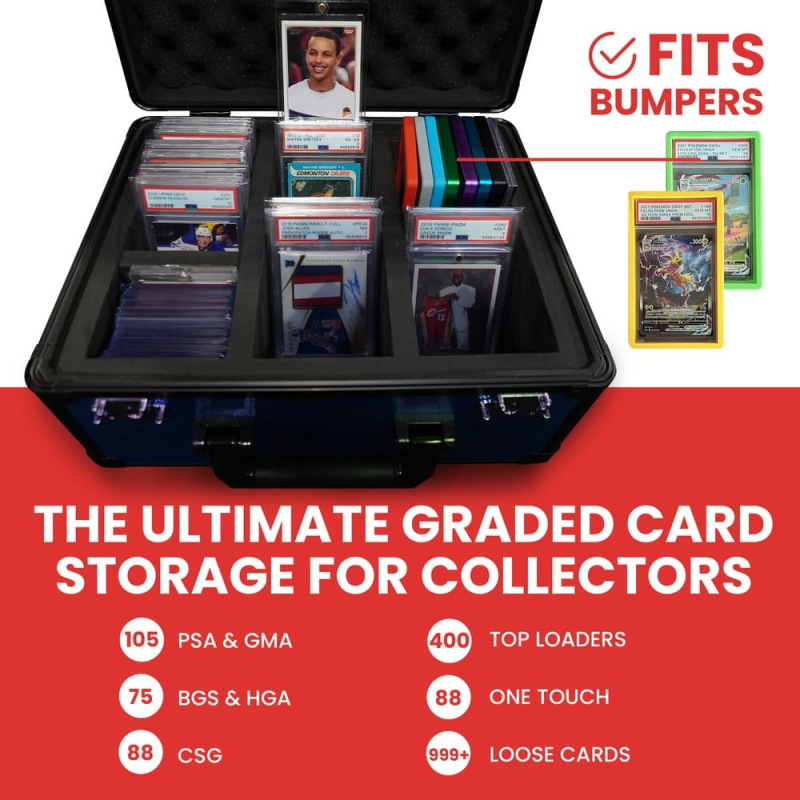 Evoretro Trading Card Storage Box for 90 Cards X Blue 1