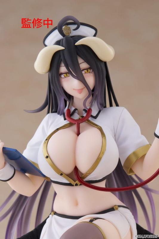 Overlord PVC Statue Desktop Cute Figure Albedo Nurse Ver. Renewal 13 cm 6