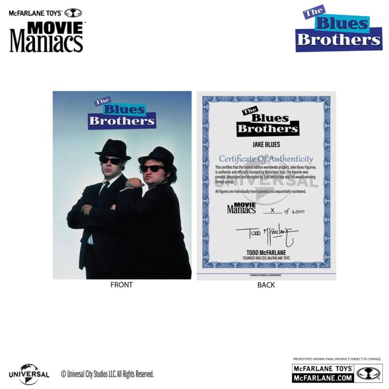 The Blues Brothers Movie Maniacs PVC Statue 2-Pack Jake & Elwood Blues (Gold Label) 15 cm