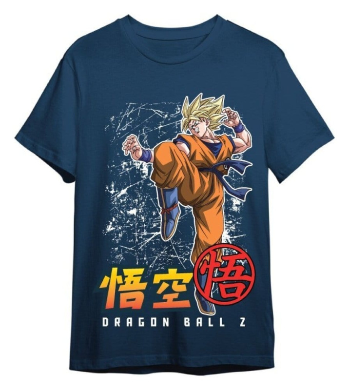 Dragon Ball Z T-Shirt Goku Super Saiyan Denim Size L 1
