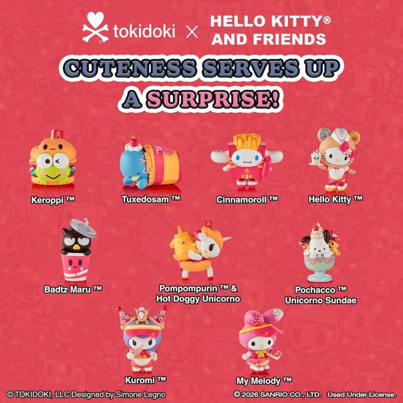 Hello Kitty & Friends Blind Box Figures Assortment Fast Food 7 cm (8) 4