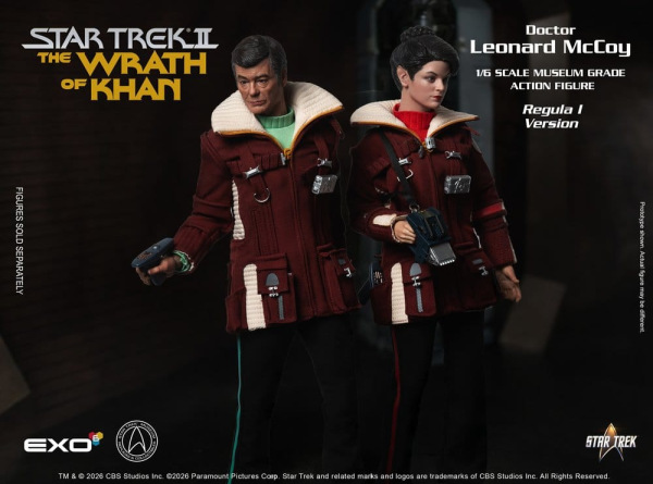 Star Trek II: The Wrath of Khan Action Figure 1/6 Dr. Leonard McCoy Regula I Version 30 cm 12