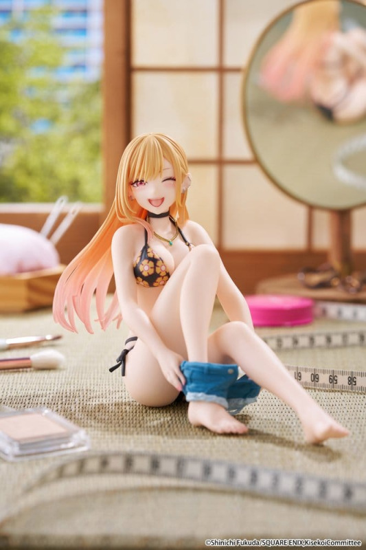 My Dress-Up Darling Desktop Cute PVC Figure Marin Kitagawa (Measured Swimsuit Ver.) Reissue 13 cm 1