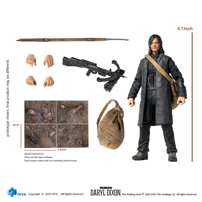 The Walking Dead Exquisite Mini Action Figure 1/18 Daryl 11 cm 1