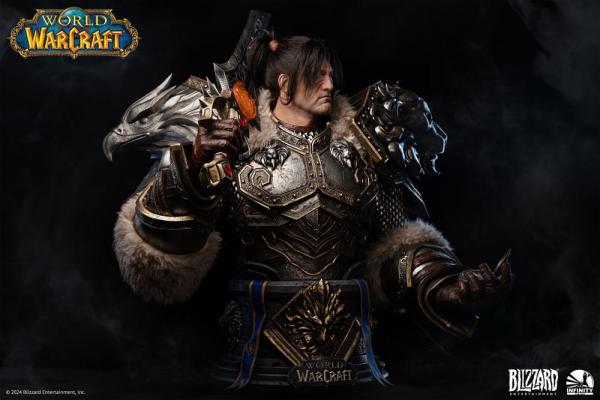 World of Warcraft Life Size Bust 1/1 Varian Wrynn 120 cm 2