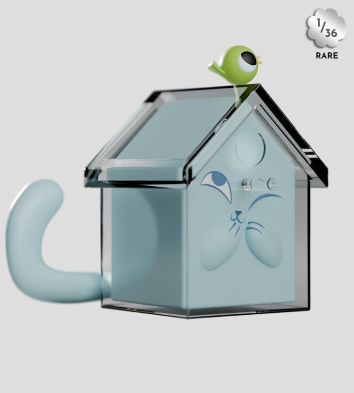 Ghost Cat Mini Figures S1 6 cm Blind Box Display (6) 9