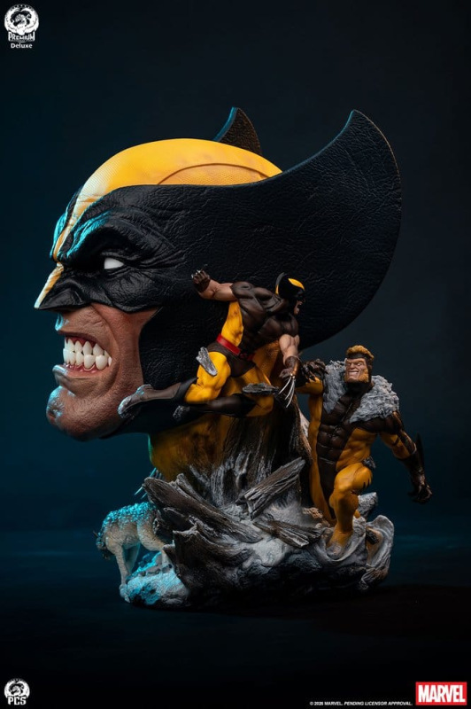 Marvel Fine Art Bust Wolverine Deluxe Edition 48 cm 3