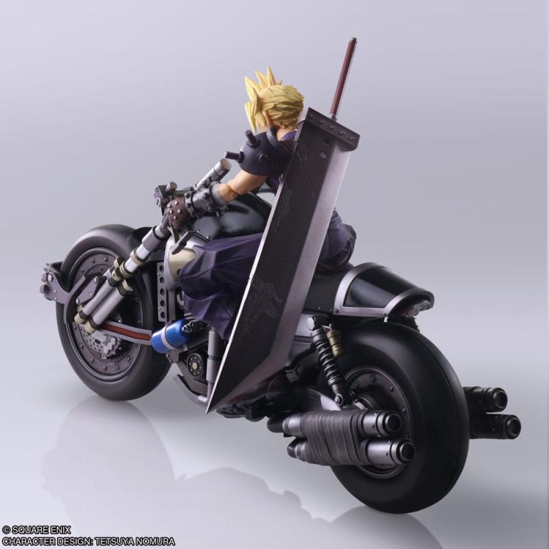 Final Fantasy VII Bring Arts Action Figure and vehicle Cloud Strife & Hardy-Daytona 15 cm 2