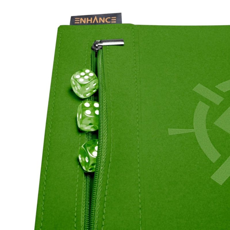 Enhance Tabletop Accessories Roll on a Scroll Dice and Rolling Mat Green 2